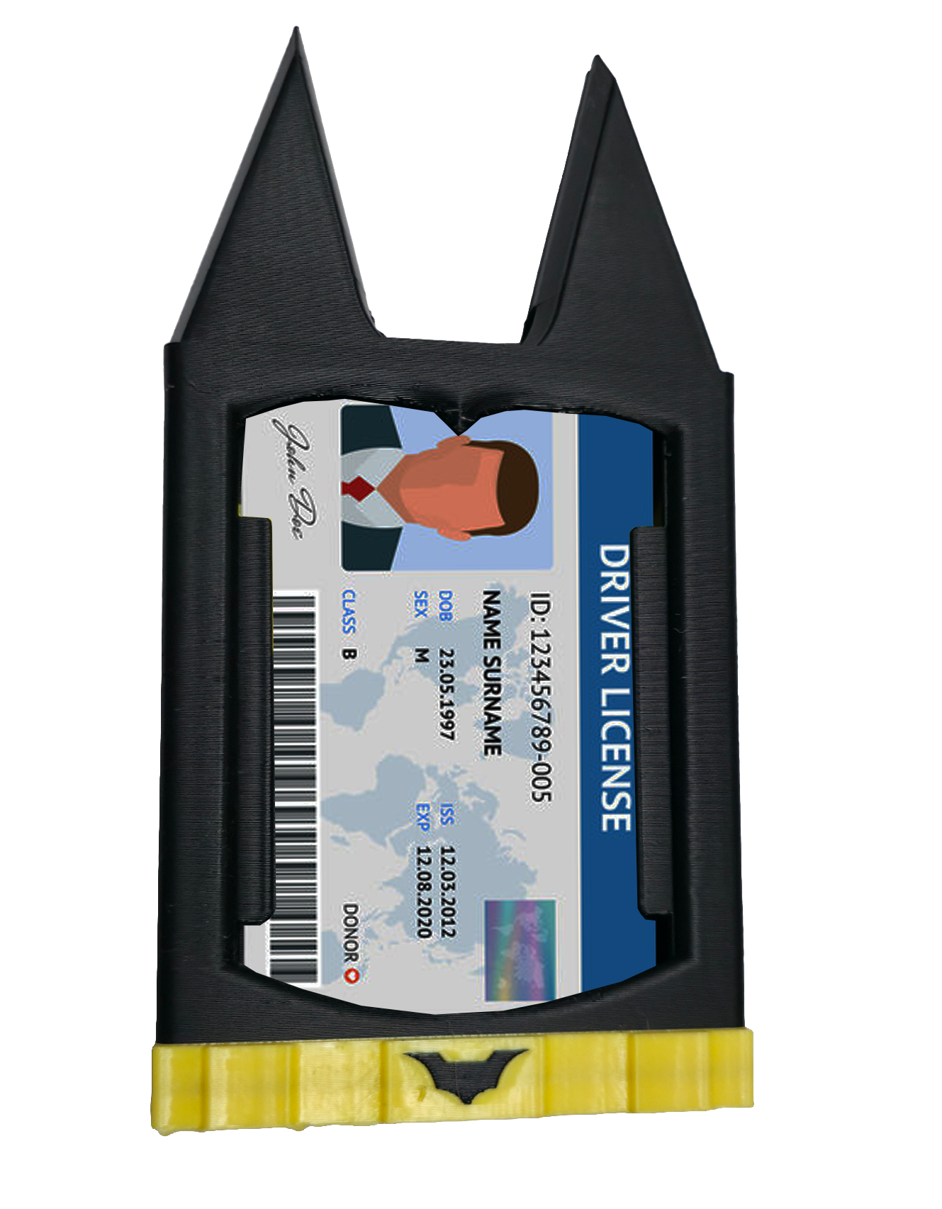 Dark Vigilante ID Badge Cover