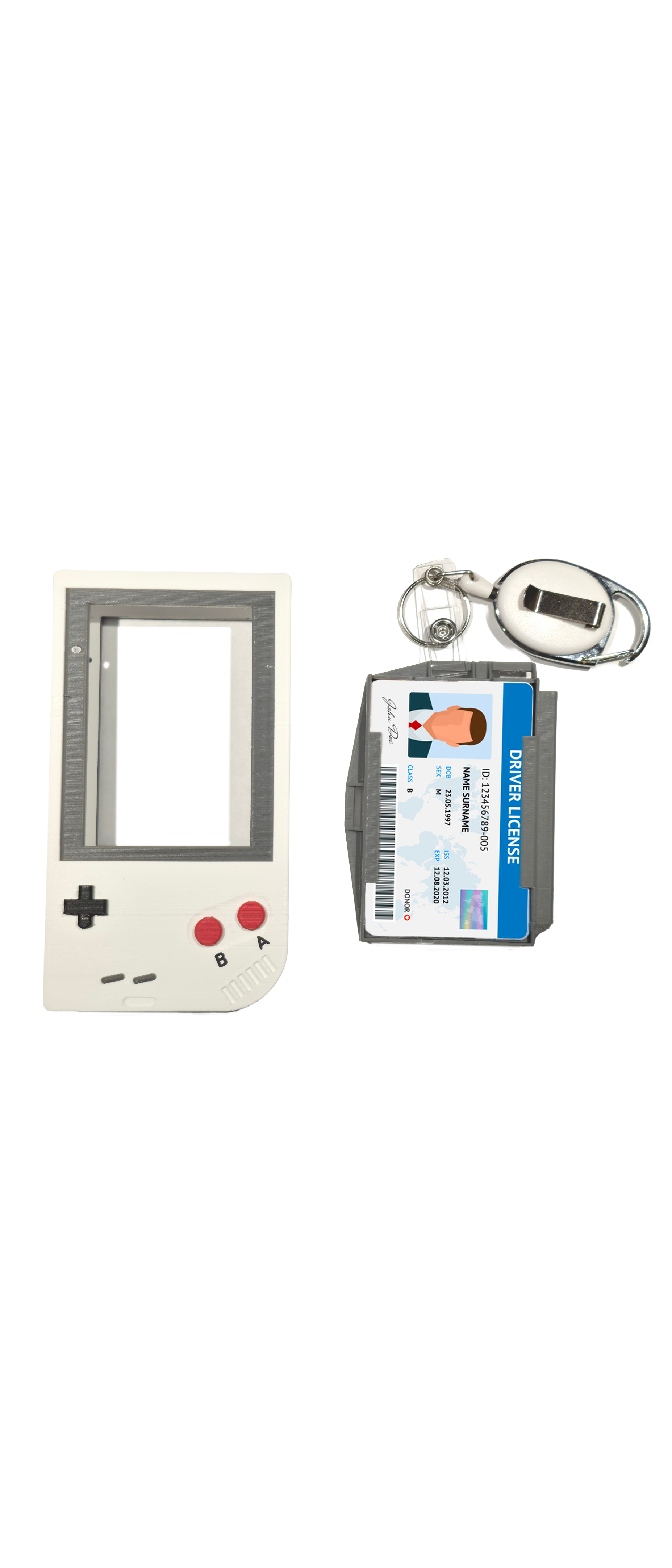 Retro Handheld Gamer ID Badge Cover
